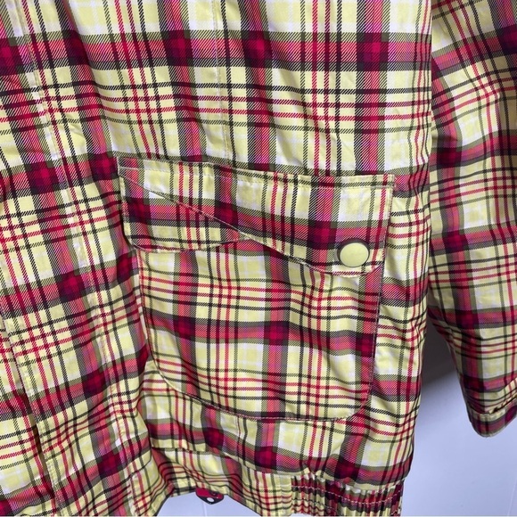 Burton Pink and Yellow Dry Ride Quilted Hooded Jacket Extra Large: (18) - Picture 5 of 10